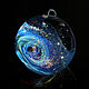 Order Pendant ball galaxy Golden constellation. Lampwork Glass Space. Olga Bukina Cosmic glass. Livemaster. . Pendant Фото №3