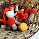 Small Mushrooms Knitted Food Game Set Chanterelle Aspen Boletus. Doll food. Irina Shiryaeva. Ярмарка Мастеров.  Фото №6