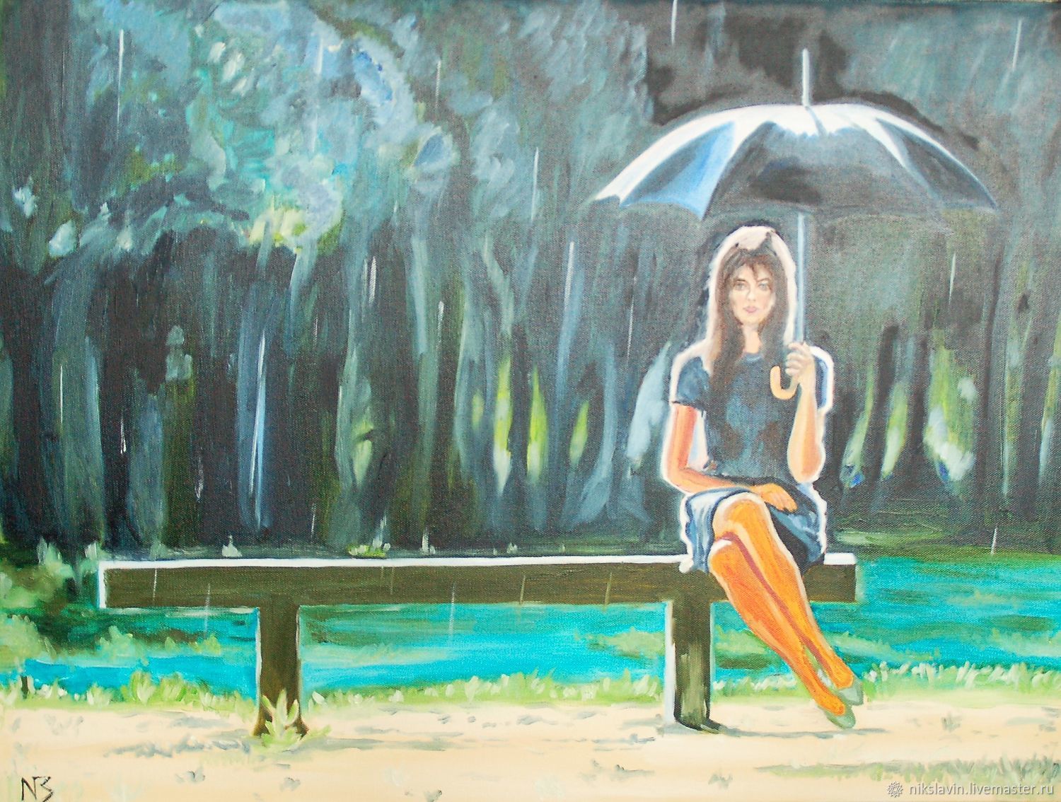 Летний дождик Советская живопись
