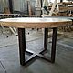 Dining table made of oak 1200 mm. Tables. aleksej-ixw. My Livemaster. Фото №4