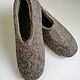 Samovolka Slippers handmade of natural sheep wool, Slippers, Ulyanovsk,  Фото №1