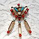 Crown brooch with pendants,40s-50s,USA,vintage jewelry, Vintage brooches, Moscow,  Фото №1