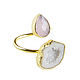 Rose Quartz Ring, White ring, White-pink ring. Rings. Irina Moro. My Livemaster. Фото №5