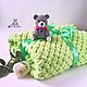 Knitted soft plush blanket for children knitted from Alize Puffy yarn. Baby blankets. vyazunchiki-lz (vyazunchiki-lz). My Livemaster. Фото №4