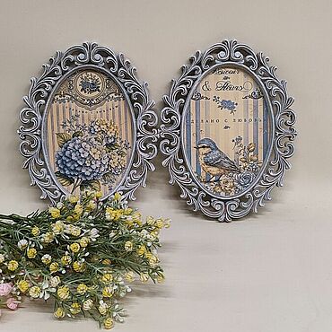 Картины и панно ручной работы. Ярмарка Мастеров - ручная работа Набор панно "Прованс -2". Handmade.