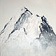 White Painting Mountain Landscape Snowy Mountains Interior Painting. Pictures. Lana Zaitceva. My Livemaster. Фото №4