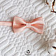 Peach bow tie a great accessory, suitable as a men's tie butterfly women butterfly bow tie and child bow tie butterfly sew fit Your size, buy butterfly online store
