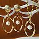 Earrings and pendant with natural pearls. Jewelry Sets. Handmade Jewelry. My Livemaster. Фото №5