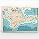 Map of Crimea made of wood. Stained glass. treonio. Online shopping on My Livemaster.  Фото №2