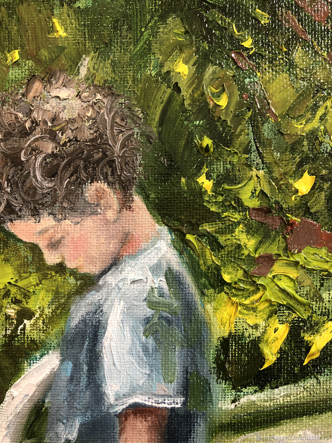 Мальчик с котом, картина в детскую, картина с котом в интернет-магазине ...