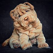 Куклы и игрушки handmade. Livemaster - original item Soft toys: a Shar-Pei puppy. Handmade.