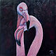 Bird Oil Painting Flamingo, Pictures, Moscow,  Фото №1