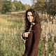 Knitted dress 'Chocolate' made of merino wool, Dresses, Lomonosov,  Фото №1