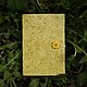 Блокнот: "Одуванчик" жëлтый из бумаги ручного литья, Блокноты, Кашира,  Фото №1