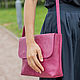 Women's leather bag with fuchsia (leather bag). Classic Bag. migotobags. My Livemaster. Фото №4