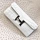 Genuine crocodile leather clutch, in white, Clutches, St. Petersburg,  Фото №1