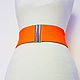 Order the belt-gum, Neon Orang h-80mm, color No. №10 in the table, and other height. elastic belt. Livemaster. . Belt Фото №3