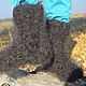 Order DOWN SOCKS 'CURLY MIRACLE' goat down. KOZAmoDA (kozamoda) (kozamoda). Livemaster. . Socks Фото №3