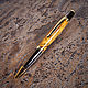 Шариковая ручка Deluxe из янтарной сувели, Ручки, Сим,  Фото №1