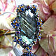 Order Brooch made of beads labrador Fragile ice labradorite brooch. Juliya Laborera. Livemaster. . Brooches Фото №3