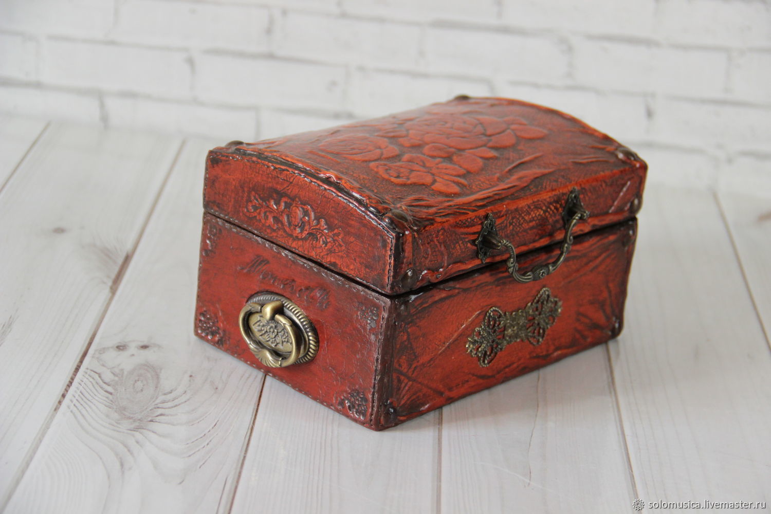 Сундук "Кожаный шик" купить в интернет-магазине Ярмарка Мастеров по ...