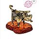 The bull is the symbol of the year. Figurine made of brass. amber stand. Christmas gifts. ARTBEGEMOT studio. My Livemaster. Фото №5