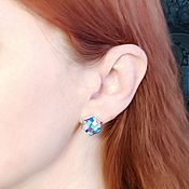 Украшения handmade. Livemaster - original item EARRINGS with Turquoise, lapis Lazuli, mother of Pearl, Rhodonite. Exclusive.. Handmade.
