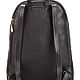 Order Leather backpack Violetta (black). Russian leather Guild. Livemaster. . Backpacks Фото №3