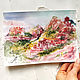 Diptych, paintings with mountains-watercolor paintings. Pictures. Annet Loginova. My Livemaster. Фото №4