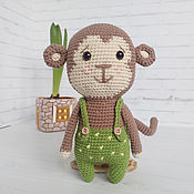 Куклы и игрушки handmade. Livemaster - original item Toy monkey Ricky. Handmade.