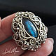 Women's ring ring with labradorite blue ' Blue sky'. Ring. Del-moro. My Livemaster. Фото №4