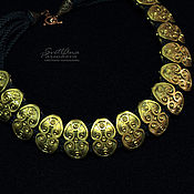 Украшения handmade. Livemaster - original item Golden Necklace dreams (539) designer jewelry. Handmade.