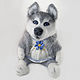 Puppy Husky. Stuffed Toys. AnnieIKnitToys. Online shopping on My Livemaster.  Фото №2