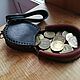 Order Coin leather. Gothicleather. Livemaster. . Coin boxes Фото №3