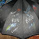 "Би хеппи!" музыкальный зонт с авторским рисунком на заказ. Зонты. Батик Роспись Шелковые штучки. Интернет-магазин Ярмарка Мастеров.  Фото №2
