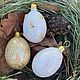 Пасхальные яйца из стекла подвесные набор из 3 шт. Пасхальные яйца. Tradiciya-manufactura. Интернет-магазин Ярмарка Мастеров.  Фото №2
