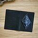 Passport cover made of leather 'Twilight of the Gods'. Obsidian. Passport cover. WoobbyArt. Online shopping on My Livemaster.  Фото №2