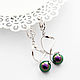 Длинные, минималистичные серьги с жемчугом Swarovski. Серьги классические. Ольга (VladaShokolada). Ярмарка Мастеров.  Фото №5