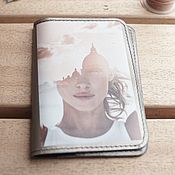 Канцелярские товары handmade. Livemaster - original item Cover leather passport. Thoughts.ODPSR. Handmade.