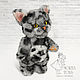 Котик тедди с метрикой для мальчика. Тедди Зверята. Morya Toys. магазин Марины Еретновой. Ярмарка Мастеров.  Фото №6
