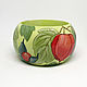 Wooden bracelet with the painting 'Physalis'. Hard bracelet. Angel Art&Design. Online shopping on My Livemaster.  Фото №2