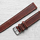 Order Leather watchband 20mm brown. LadO Watch Straps (novgorodsky). Livemaster. . Watch Straps Фото №3