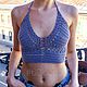 «HIPPY TOP» - croptop / кроп-топ / летний вязаный топ, Топы, Санкт-Петербург,  Фото №1