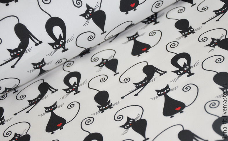 Польский хлопок "Котики" в интернет-магазине на Ярмарке Мастеров ...