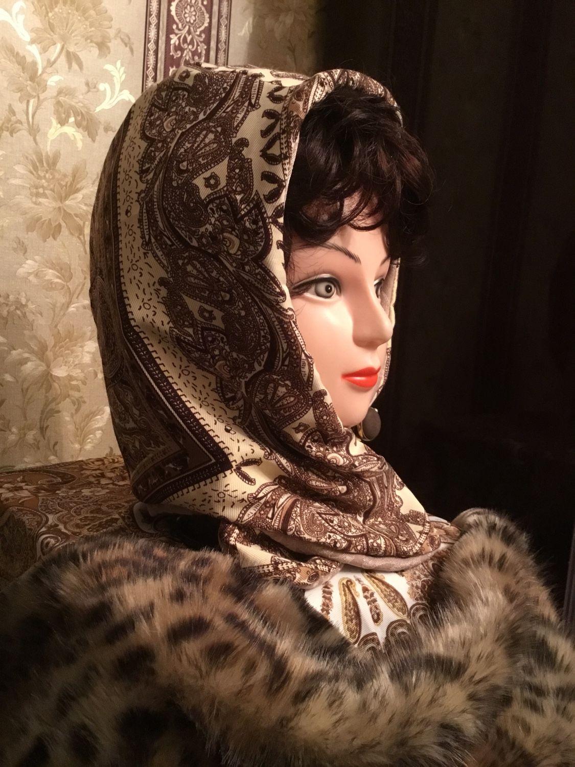 Капюшон-платок Ягода-малина, двухсторонний – заказать на Ярмарке ...