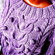 Lavender sweater of Italian cotton. Sweaters. ItsMe. Online shopping on My Livemaster.  Фото №2