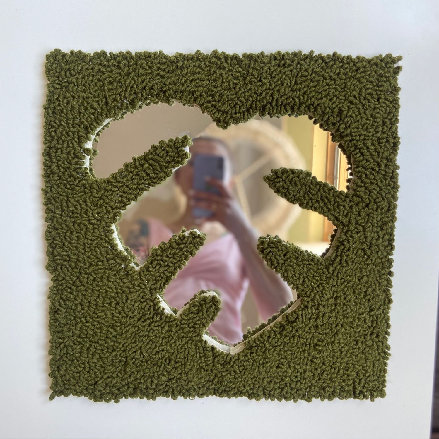 Зеркало «лист монстеры» в интернет-магазине Ярмарка Мастеров по цене ...