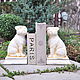 Pugs Book Holders set of 2 pcs. door stopper. Figurines. Decor concrete Azov Garden. My Livemaster. Фото №4