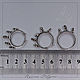 Base for 'Sera' earrings (2.5 and 3 mm) silvering, Russia. Blanks for jewelry. Russkaya filigran - furnitura. My Livemaster. Фото №4