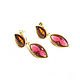 Order Gold-plated red earrings, stud earrings 'Bright accents'. Irina Moro. Livemaster. . Earrings Фото №3